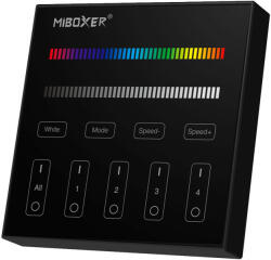 Mi Light, MiBoxer Mi Light - Miboxer Falra Szerelhető 4 Zónás Panel távirányító RGB+W LED szalaghoz - B3B