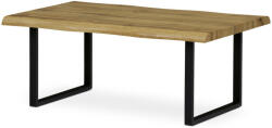 Artium Tölgyszínű dohányzóasztal Fekete Fém Lábbal. Méret: 110x70x45 cm (AHG-861_OAK) - mobiliamo