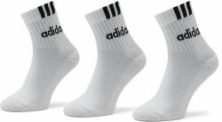 adidas Unisex Magasszárú Zokni adidas 3-Stripes Linear Half-Crew Cushioned Socks 3 Pairs HT3437 Fehér 40_42 Férfi