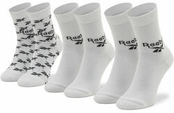 Reebok 3 pár uniszex hosszú szárú zokni Reebok Cl Fo Crew Sock 3P GG6682 Fehér 46_48 Férfi
