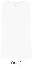 SOL'S Férfi JUSTIN ujjatlan pamut póló-trikó, SOL'S SO11465, White-XL (so11465wh-xl)
