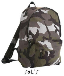 SOL'S Gyerek RIDER hátizsák elől cipzáras zsebbel, SOL'S SO70101, Camo-U (so70101cmo-u)