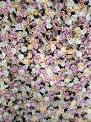 LUX&BOX Heaven" virágfal rózsaszín, krém levelekkel 200x200 cm