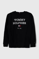 Tommy Hilfiger gyerek felső sötétkék, nyomott mintás - sötétkék 110 - answear - 26 990 Ft