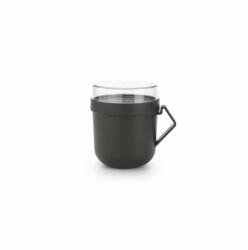 Brabantia Cana cu capac pentru supa Brabantia Make&Take 600ml, Gri Inchis 1006293 (1006293)