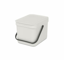 Brabantia Coș de gunoi pentru colectare separată Brabantia Sort&Go 6L, Gri deschis 1005514 (1005514)