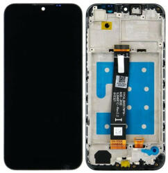 Rmore LCD kijelző érintőpanellel és előlapi kerettel Huawei Y5 2019 [Amn-Lx1/Amn-Lx2/Amn-Lx3/Amn-Lx9] fekete, logó nélkül
