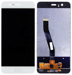 Rmore LCD kijelző érintőpanellel és előlapi kerettel és Home gombbal Huawei Ascend P10 [Vtr-L09/Vtr-L29] fehér