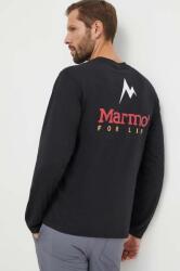 Marmot sportos hosszú ujjú Marmot For Life fekete, nyomott mintás - fekete XL