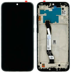 Rmore LCD kijelző érintőpanellel és előlapi kerettel Xiaomi Redmi Note 8 fekete, logó nélkül