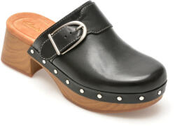 Clarks Saboti casual CLARKS negri, SIVANNE SUN, din piele naturala 37