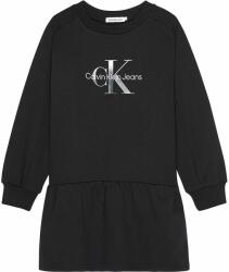 Calvin Klein Jeans gyerek ruha fekete, midi, harang alakú - fekete 164