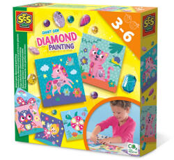 SES Creative Set creativ pentru copii cu diamante autocolante (14027) - drool