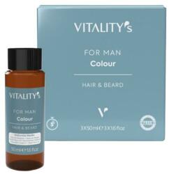 Vitality's Vopsea de păr și barbă - Vitality's For Man Colour Hair & Beard Dark Natural