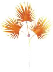 D&D Selyemvirág pálma levél 70x50x3cm narancssárga (55413056)
