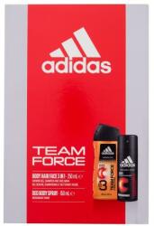 Adidas Team Force 3in1 gel de duș Gel de duș 250 ml + deodorant 150 ml pentru bărbați