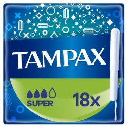 Tampax Non-Plastic Super tampon Tampon cu aplicator Super 18 buc pentru femei
