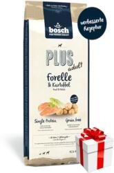 bosch Plus Adult Păstrăv și cartofi 12.5kg+ Surpriză pentru câinele dvs. GRATUIT