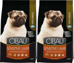 Farmina Cibau Sensitive Lamb MINI hrana caini rasa mica cu sistem digestiv sensibil, miel 2 x 2, 5 kg