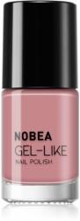 NOBEA Day-to-Day Gel-like Nail Polish lac de unghii cu efect de gel culoare Timid pink #N04 6 ml
