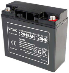 V-TAC Acumulator gel plumb 12V 18Ah V-tac, 180x77x168mm (SKU-23453)