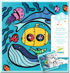 DJECO box színezőlapokkal és játékokkal - Óceán