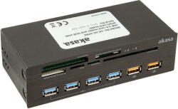 Akasa Card reader Akasa Interconnect EX Internal 5-Port Card Reader inkl. USB 3.0 Hub (AK-HC-07BK) - vexio