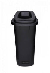  Plafor Sort szelektív hulladékgyűjtő, szemetes 90L fekete/fekete