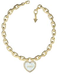 Guess Colier Guess Amami inima cu cristale si Mother of Pearl JUBN04020JWYGWHT-U