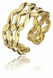 Nyitott aranyozott gyűrű Clara Gold Ring MCR23007G