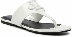 Calvin Klein Jeans Flip flop Flat Sandal Slide Toepost Mg Met YW0YW01342 Alb