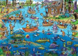 Cobble Hill 44503 - DoodleTown: Gone Fishing - 1000 db-os puzzle (44503)