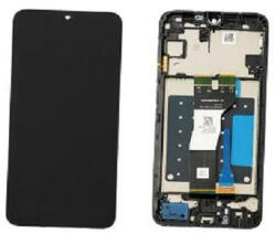 Samsung A057 Galaxy A05s Előlap Keret+LCD Kijelző+Érintőpanel, Fekete (GH81-24364A) Gyári, Service Pack