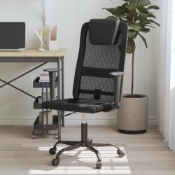  Scaun birou reglabil în înălțime negru piele artificială/plasă (353019)