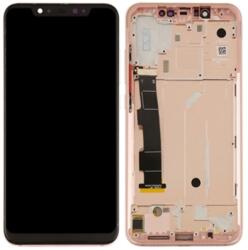 Xiaomi Mi 8 (2018) Előlap Keret+LCD Kijelző+Érintőpanel, Pink, Rózsaszín (560510001033) Service Pack