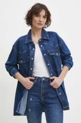 ANSWEAR camasa jeans femei, cu guler clasic, relaxed BBYH-KDD02F_55X