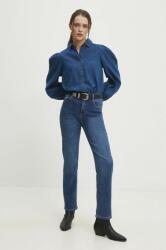 ANSWEAR camasa jeans femei, cu guler clasic, regular BBYH-KDD031_55X