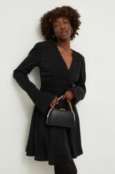 ANSWEAR rochie culoarea negru, mini, evazati BBYH-SUD00T_99X