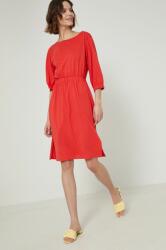 MEDICINE rochie din bumbac culoarea rosu, mini, evazati ZPYY-SUD504_33X