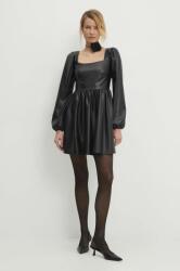 ANSWEAR rochie culoarea negru, mini, evazati BBYH-SUD03Z_99X