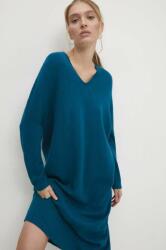 ANSWEAR rochie culoarea turcoaz, mini, oversize BBYH-SUD02E_66X