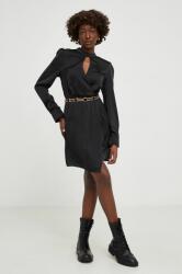 ANSWEAR rochie culoarea negru, mini, evazati BBYH-SUD00I_99X