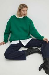 ANSWEAR bluza femei, culoarea verde, neted BBYH-BLD00D_77X