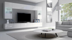Meblohand Calabrini magasfényű fehér nappali szekrénysor 300cm - smartbutor