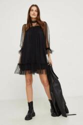 ANSWEAR rochie culoarea negru, mini, evazati BBYH-SUD019_99X