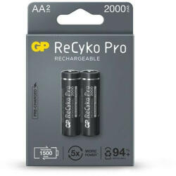 GP Batteries ReCyko Pro Professional AA (HR6) 2000mAh akku (2db/csomag) (B2220)
