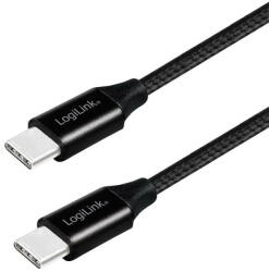 LogiLink USB-C - USB-C kábel 1m fekete (CU0153)