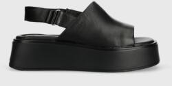 Vagabond Shoemakers bőr szandál COURTNEY fekete, női, platformos, 5534.001. 92, 5534-001-92 - fekete Női 37