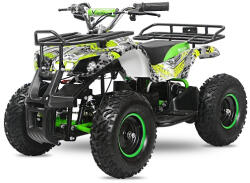 Hollicy ATV electric NITRO Torino Quad 1000W 48V cu anvelope 13x4.10-6, grafiti green
