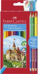 Faber-Castell Színesceruza 12+ 3db BICOLOR (120112+3) (110312)
